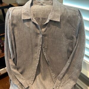 J Jill love linen button down shirt